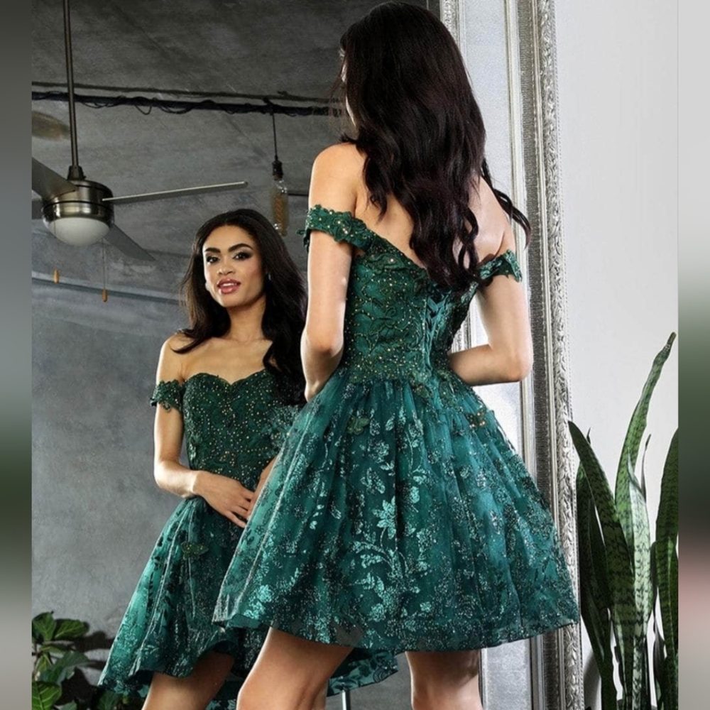 May Queen Lace Off Shoulder Cocktail Dress